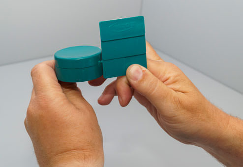 Color matching plastic container